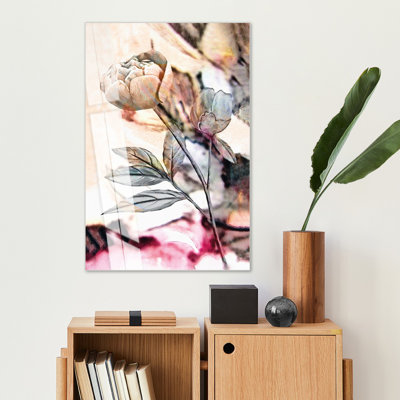 Superbe peinture murale en verre trempé 27,6 po x 39,4 po | 100% verre trempé, épaisseur: 0,16 pouce | Décoration élégante pour le salon ou le bureau, durable et facile à nettoyer, idée de cadeau parfaite