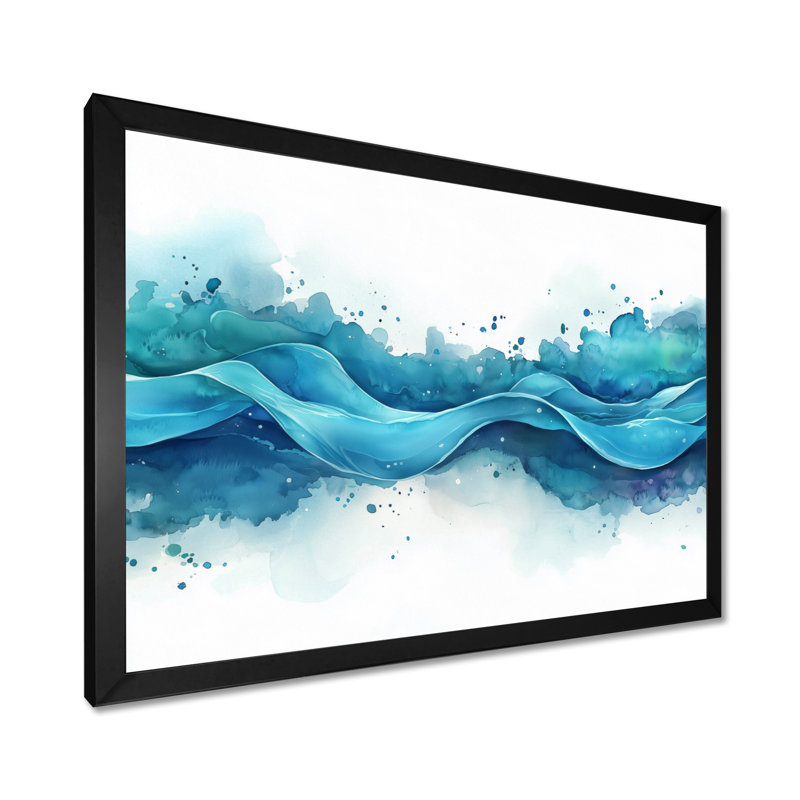 Caistor - Abstract Wall Art, Cadre simple, Noir, noir, noir, noir, H 12 po x l 20 po