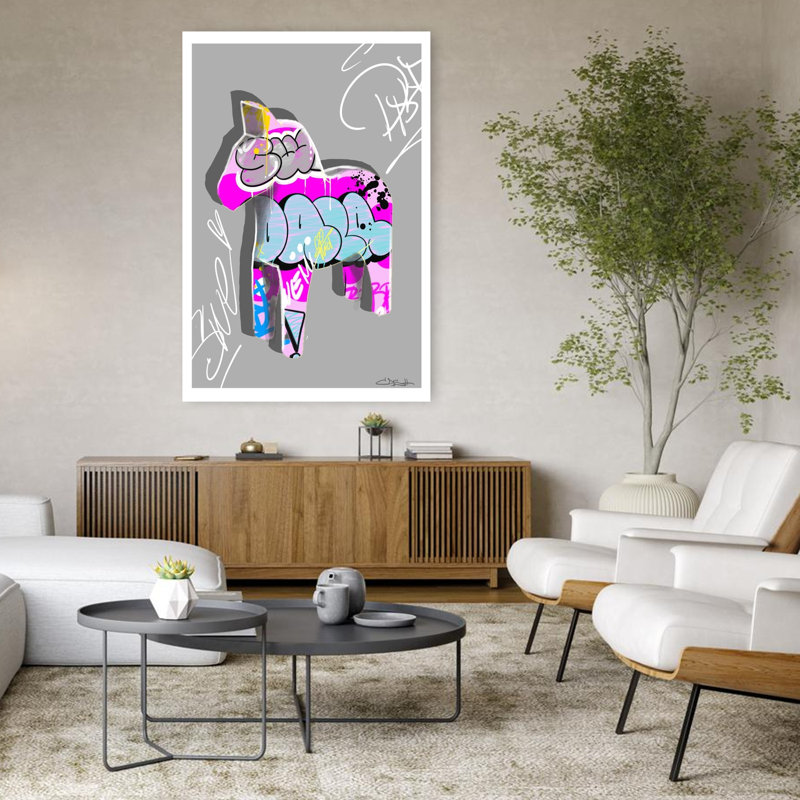 Graffiti Dala, 48" H x 32" W