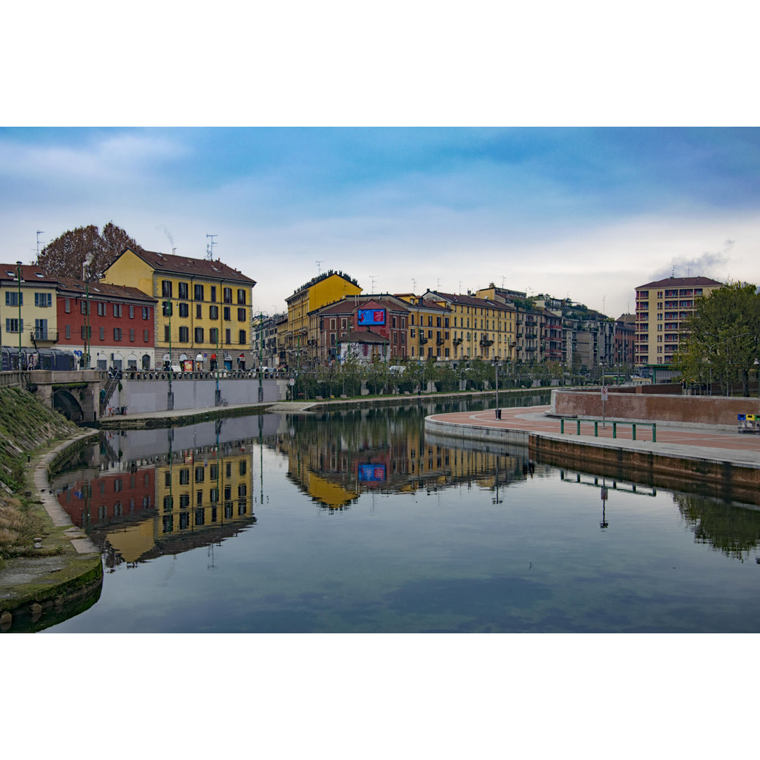 Mailand, Dock, Navigli von Silvia Zecchin - Druck