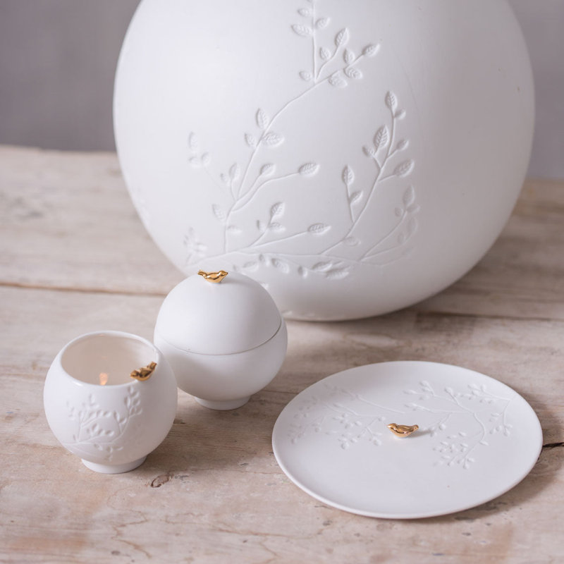 Pot à oiseaux 3,1 po Porcelain Stories