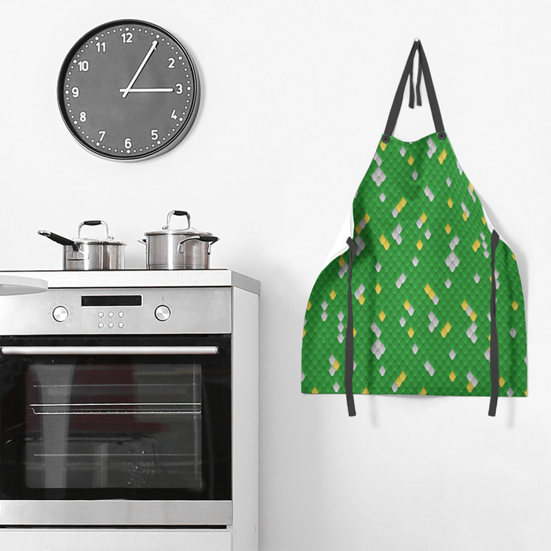 Katelyn Elizabeth Bib Apron, Green/Yellow
