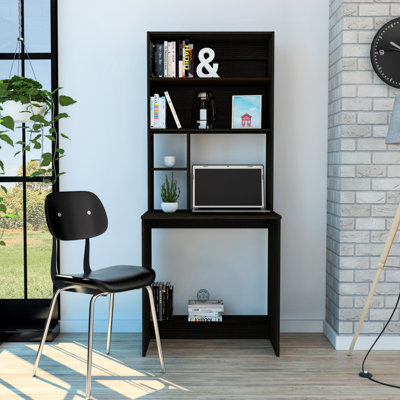 Bureau bahut Compu, quatre tablettes, bureau d'écriture, une tablette inférieure