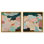 "Luxe Botanicals Boho Art", ensemble de 2 impressions sur toile par 