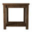Table de bout 24 po Farmhouse avec tablette de rangement, finition rustique whisky, entièrement assemblée-115235468