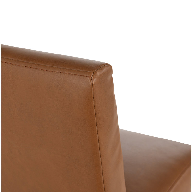 Tabouret de bar et de comptoir Oona, Cognac, Tabouret de comptoir (hauteur de siège de 26,2 po