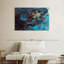 Abstrait bleu sous-marin Avery