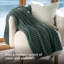Couverture en flanelle de lits pour lit simple / simple TG pour fille, couverture douce et confortable 300 GSM pour dortoir et décoration intérieure, vert colvert, cadeau toutes saisons-116397921-116397907