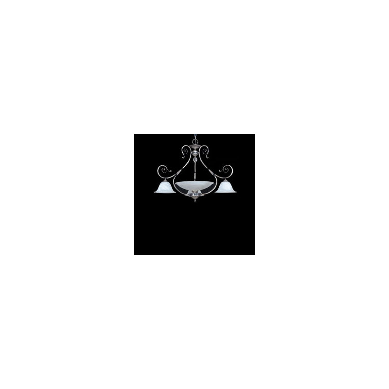 Alava I 4 - Light Chandelier, Silver oxide