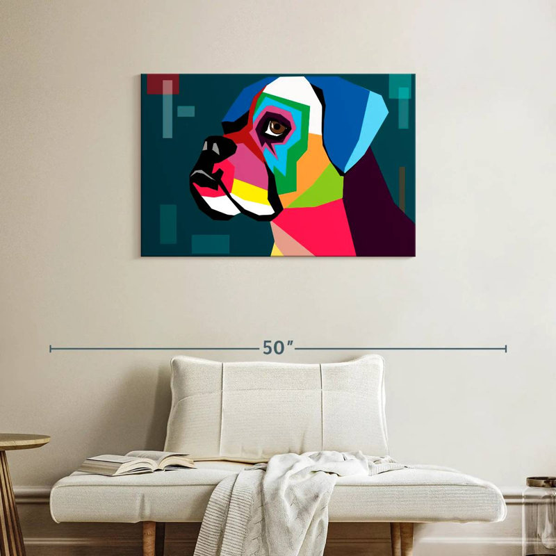 Brampt Boxer, 24" H x 36" W