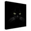 Art mural sur toile tendue - art mural «Black Cat Centered» par Lori Hutchison pour le salon, la chambre à coucher ou le bureau - 35 x 35-33537219