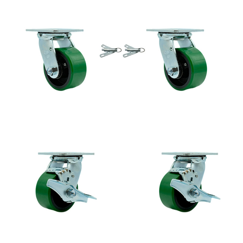 Semi Steel Caster, Green