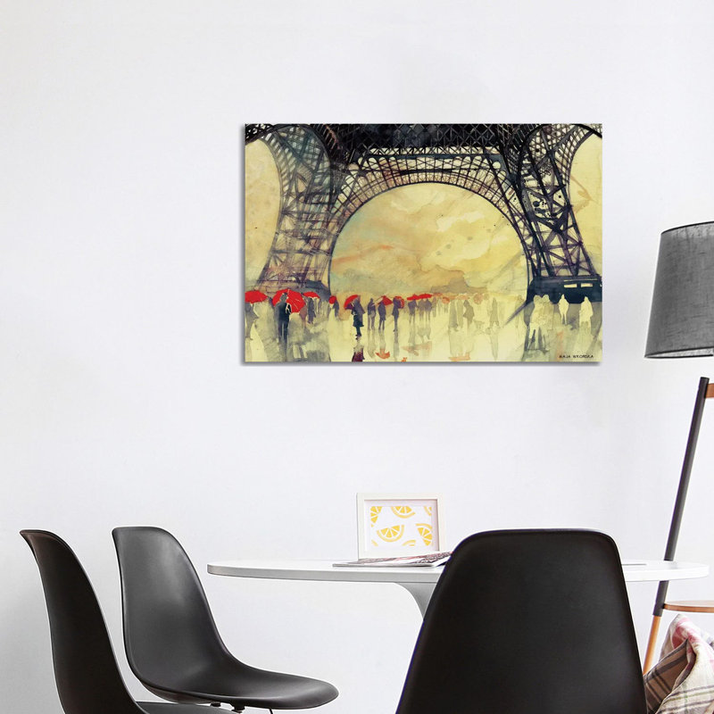 Winter in Paris 1 Piece Wrapped Canvas Wall Art, 101.6 cm H x 66.04 cm W x 1.91 cm D