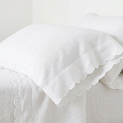Airlie White Embroidered Sheet Set
