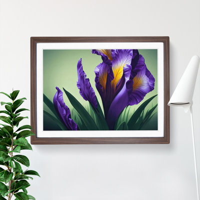 Pristine Iris Flowers - Single Picture Frame Print