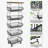 5-Tier Macey Rack Stackable Wire Basket Cart Vegetable Storage