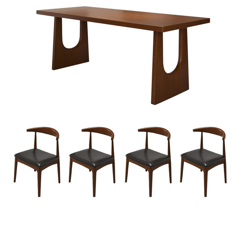 Combinaison table et chaises rectangulaire, H 29,53 po x L 94,49 po x l 39,37 po