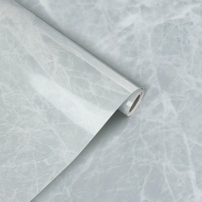 Papier peint auto-adhésif, résistant aux hautes températures et à l'huile pour cuisine, 23,62 po x 196,85 po