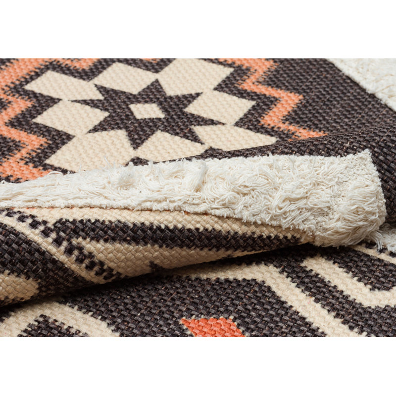 Tapis intérieur / extérieur en coton Iyleen, Rectangle 2 pi 7 po x 4 pi 11 po
