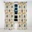Nomadic Serenity Boho Motif III - Rideau floral - Rideau floral occultant en velours - 1 panneau-107555645