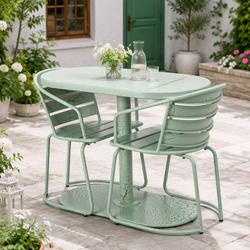 Ensemble de patio 3 pièces, Vert