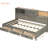 Twin Gray Wooden Daybed With 3 Drawer Storage Spaces, Shelf, And Integrated Charging For A Modern Sleeping Setup Solid Wood Pull - Out Drawers, Sockets Functional Bedroom-337831893