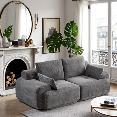 Modern Memory Foam Double-seater Sectional Sofa