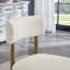 Chaises d'appoint rembourrées en tissu Sherpa