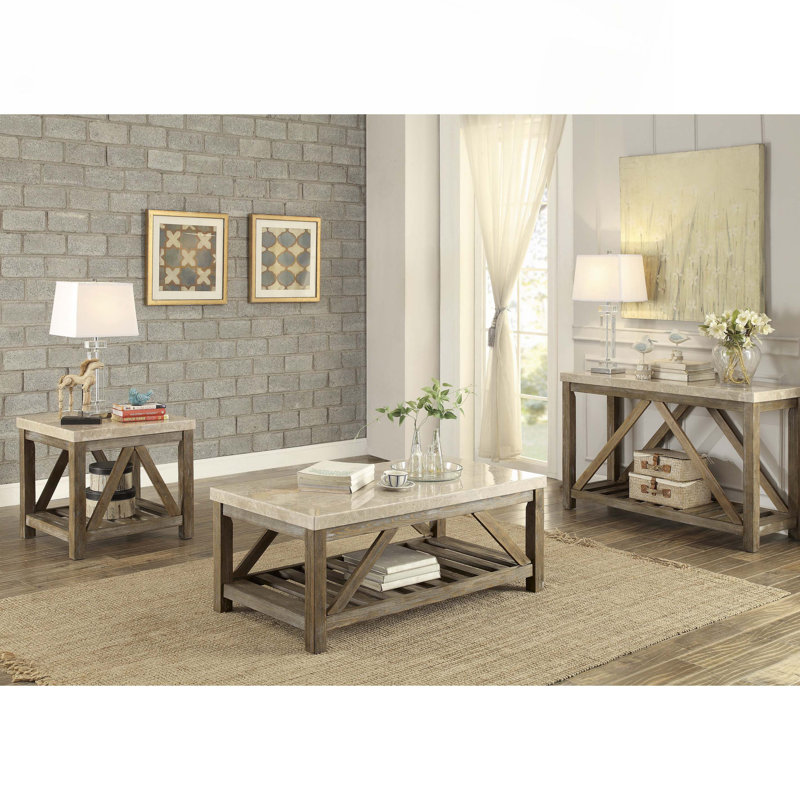 Console Table with Shelf
