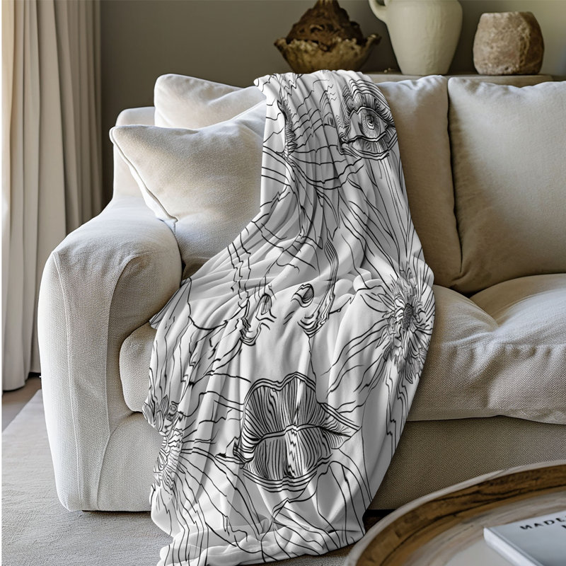 Couverture en sherpa de qualité supérieure 1 pièce, Grand lit