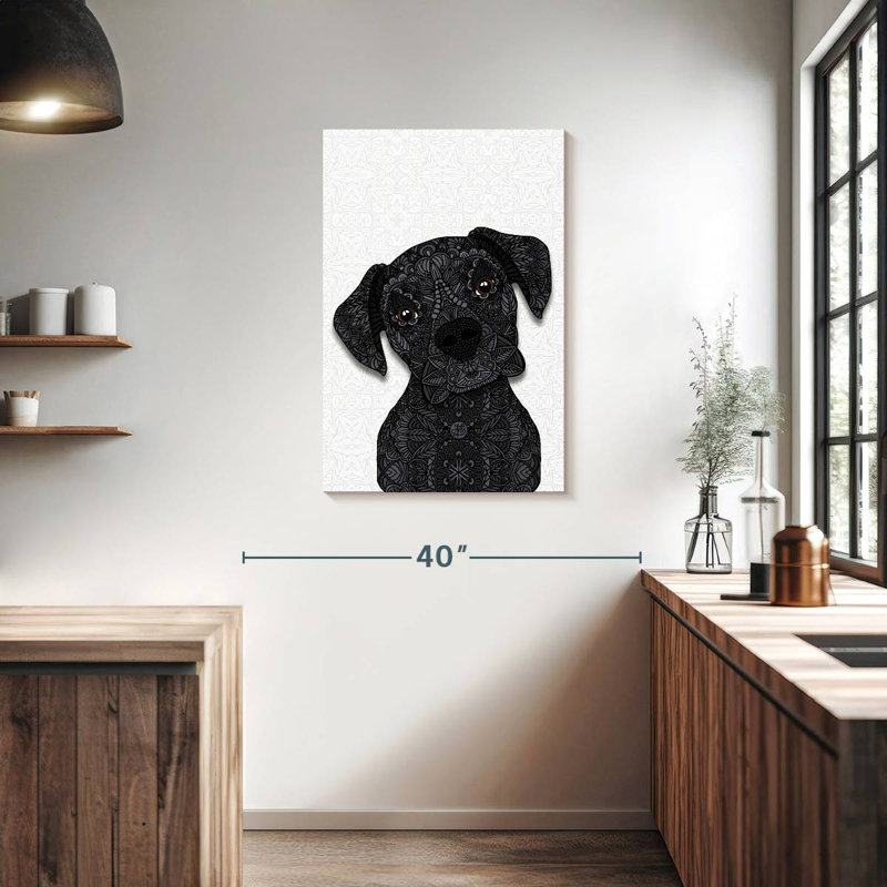 Brampt Black Boxer, 36" H x 24" W