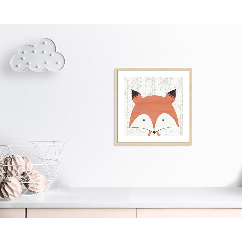 Art encadré juvénile, 22.5" H x 22.5" W x 1.18" D, Cadre boîte beige