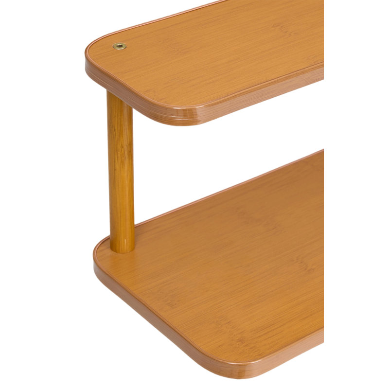 14.5cm H x 30cm W Bamboo / Rattan Bookcase