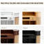 Bureau d'accueil vintage avec rangement, comptoir multifonctionnel pour bureaux, commerces, entreprises et zone d'enregistrement-1139258190-1288445560