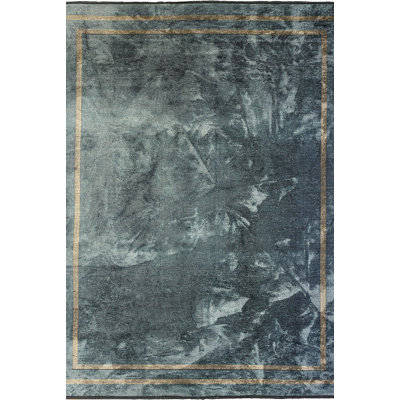 Rapture Abstract Flatweave Light Blue/Gray Area Rug