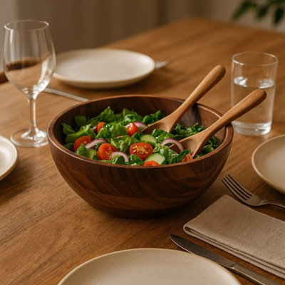 Amiela Wood Decorative Bowl