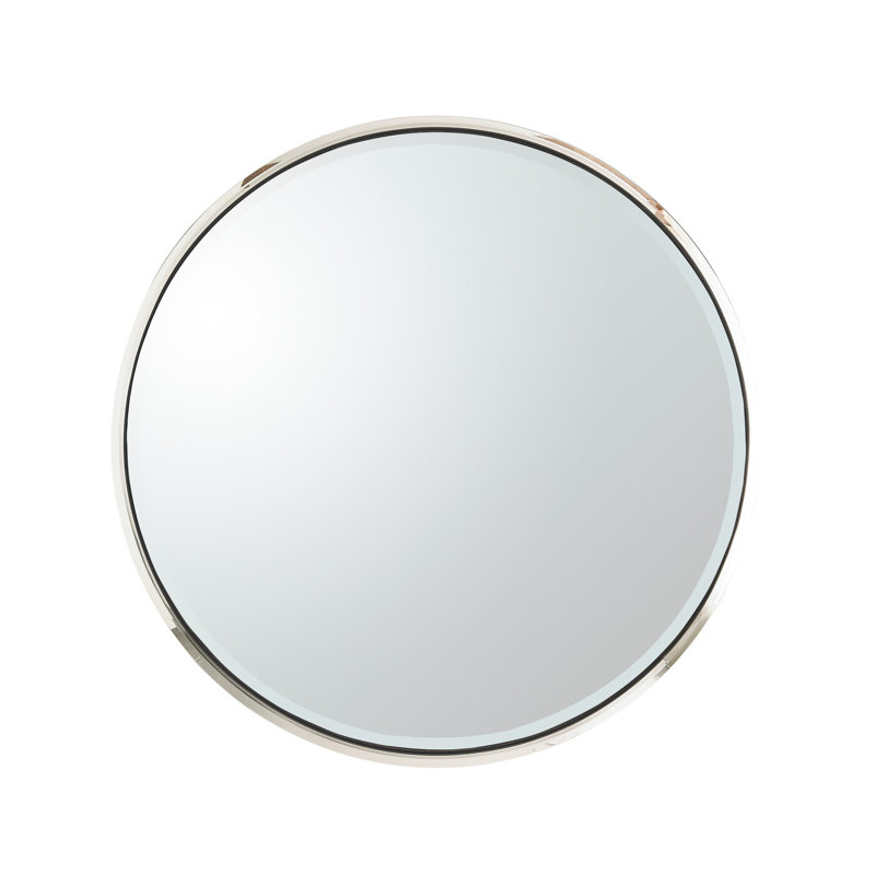 Hudson Round Metal Mirror, 40"H x 40"W x 2"D