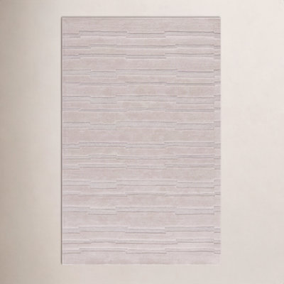 Elona Beige Hand-Tufted Wool Rug