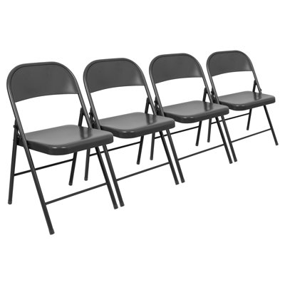 Metal A-Frame Sign Holder Folding Chair