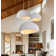 Jimyah 1- Light White Polyesters Unique/Statement Modern Pendant