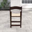 Wood Folding Chair with Vinyl Padded Seat