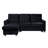 Ivy 81.5" Velvet Reversible Sleeper Sectionals Sofa with Storage Chaise and Side Pocket-847644342