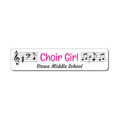 Plaque en aluminium Choir Girl
