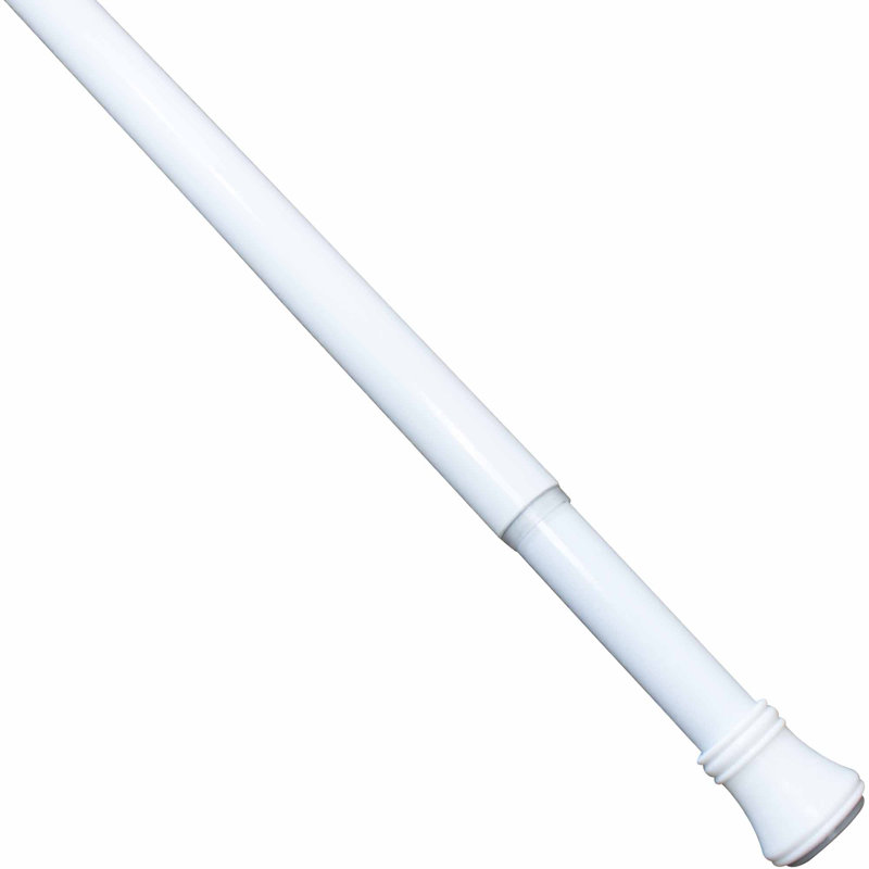 Tringle à rideau de douche à tension droite 39 po, Blanc
