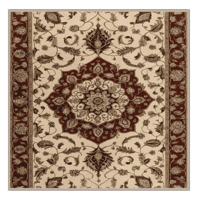 Tapis brun lavable à la machine