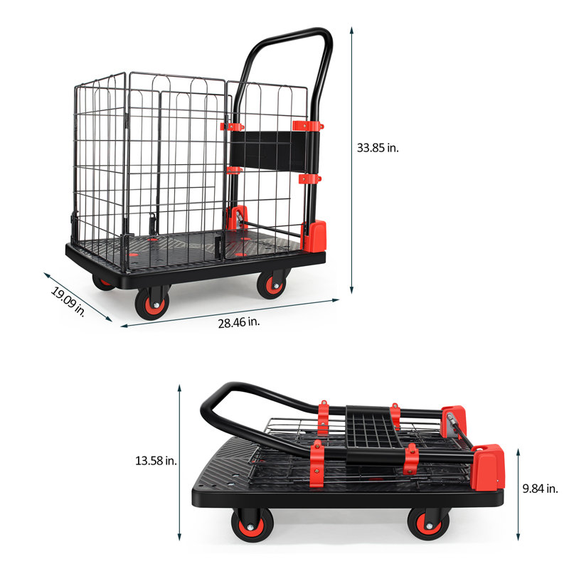 Chariot-cage pliable, H 33,9 po x l 19,1 po x P 28,5 po