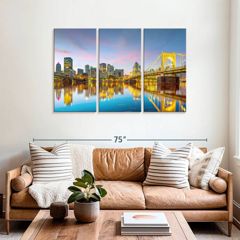 Nicci Pittsburgh City Lights, H 36 po x l 57 po