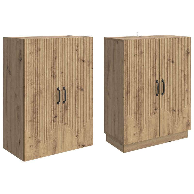 4 -Door 4 Storage Cabinet, Artisan Oak
