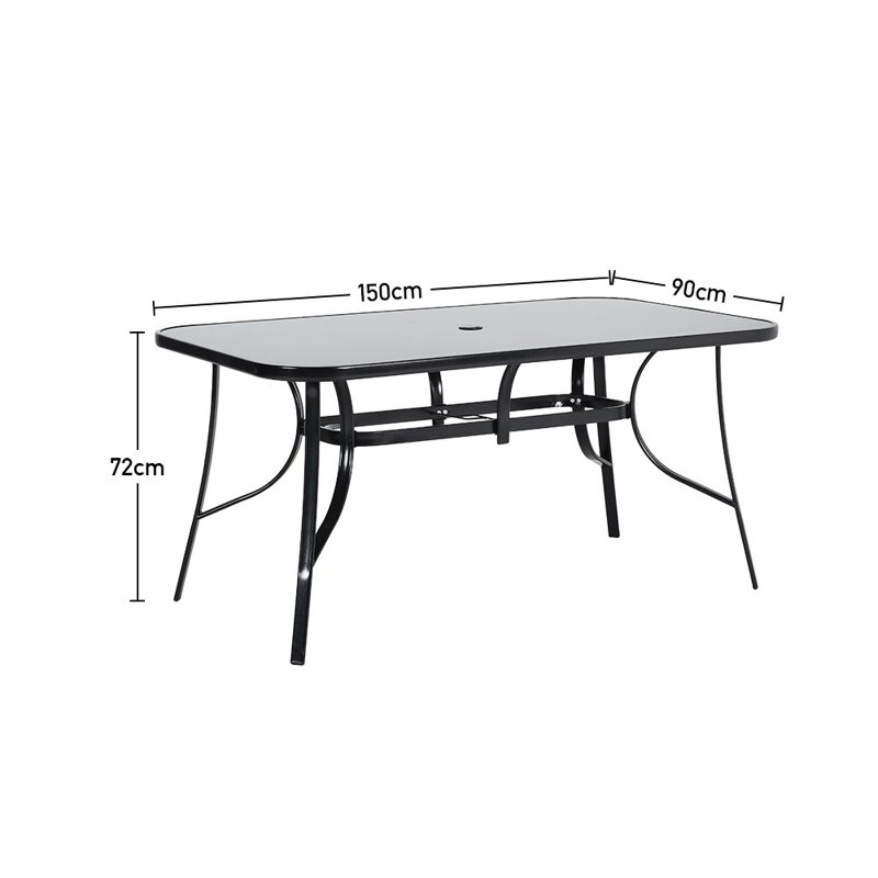 Dauch 6 - Person Patio Dining Set with Rectangular Table