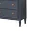 Commode Alta, 6 tiroirs, or et bois massif, 62 pouces-111934034